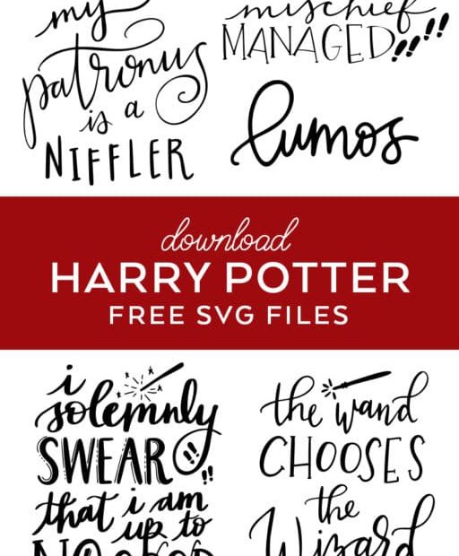 Harry Potter Svg Files - Cricut & Silhouette Cut Files - Pineapple Paper Co.
